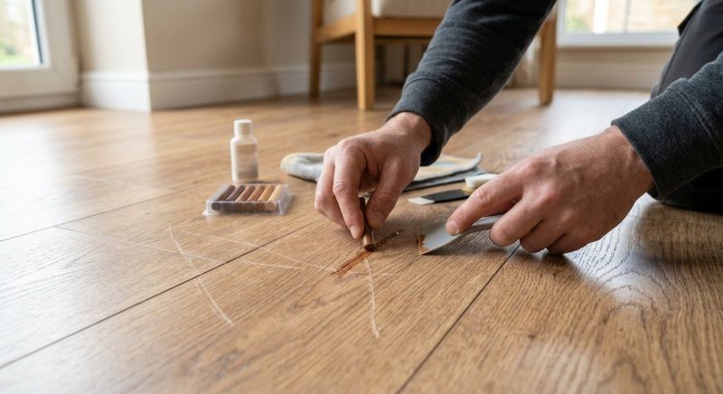 Laminate Floor Scratch Repair in Roswell, GA
