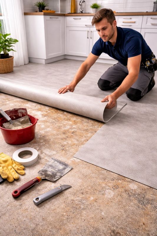 Linoleum Floor Installation in Lawrenceville, GA