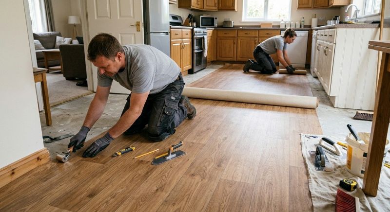 Linoleum Floor Installation in Roswell, GA