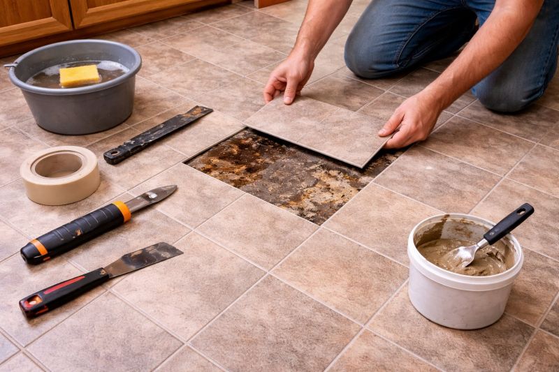 Linoleum Tile Repair in Roswell, GA
