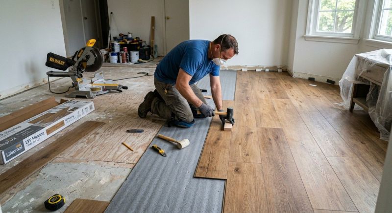 Vinyl Floor Remodeling in Roswell, GA
