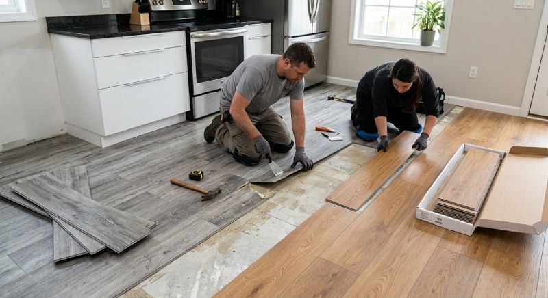 Vinyl Floor Replacement in Roswell, GA