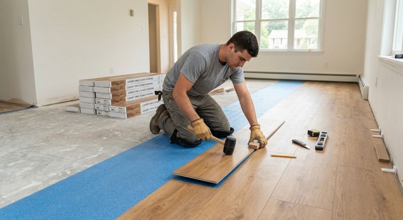 Vinyl Plank Floor Installation in Roswell, GA