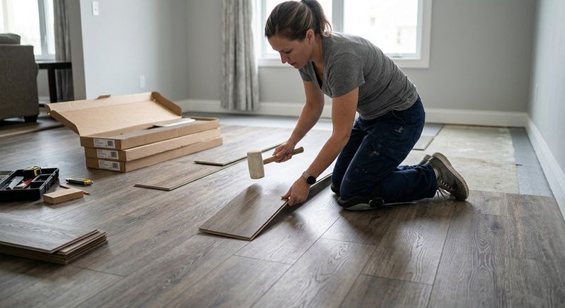 Vinyl Plank Floor Installation in Roswell, GA