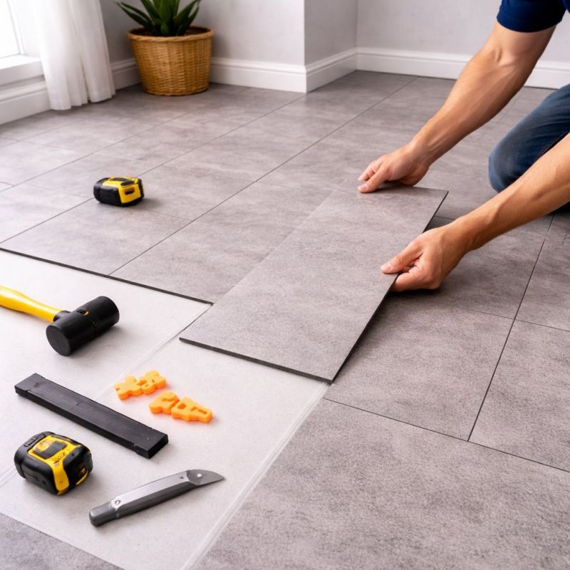 Vinyl Tile Installation in Roswell, GA